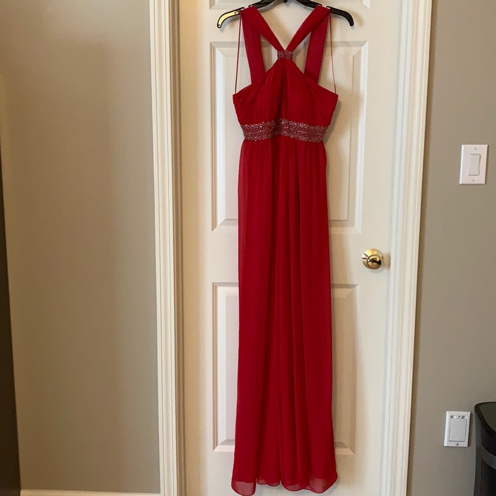 Long red prom/party dress